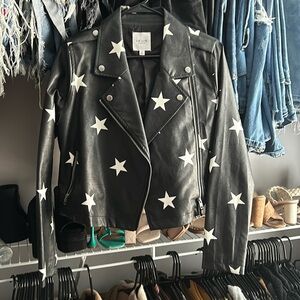 Star leather jacket